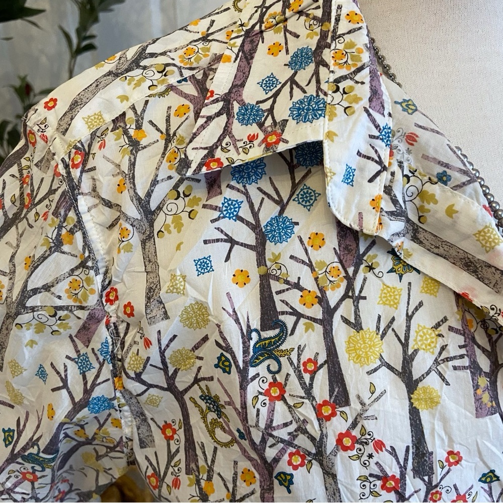Button Down Frank & Eileen Floral Shirt  Long Sleeve Preppy Comfortable Luxe - Picture 7 of 15